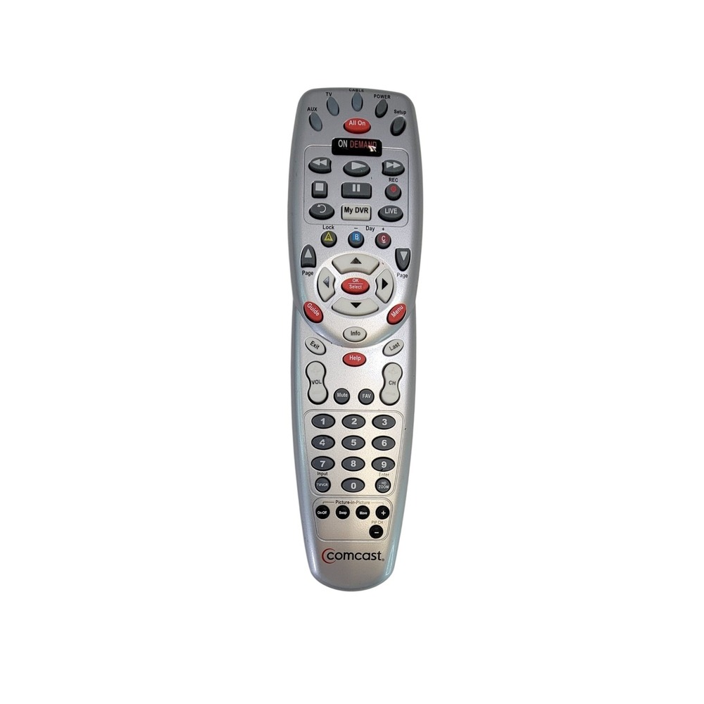 Comcast XR11 Voice Remote Control Silver Universal DVR Cable Box Remote
